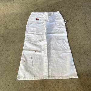 Vintage Y2K Dickies Baggy White Painter's Utility Carpenter Workwear Style Pants
